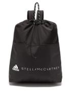 Adidas By Stella Mccartney - Drawstring Recycled-nylon Backpack - Womens - Black Multi