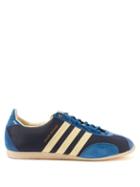 Adidas X Wales Bonner - Japan Suede And Nylon Trainers - Mens - Navy Multi