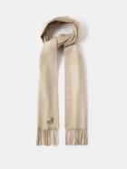 Loewe - Anagram-embroidered Cashmere Scarf - Mens - Beige