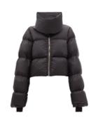 Rick Owens - Funnel-neck Quilted Down Jacket - Womens - Black