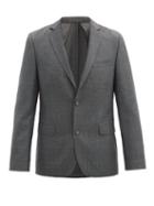Matchesfashion.com Officine Gnrale - 375 Glen-check Wool-fresco Suit Jacket - Mens - Grey