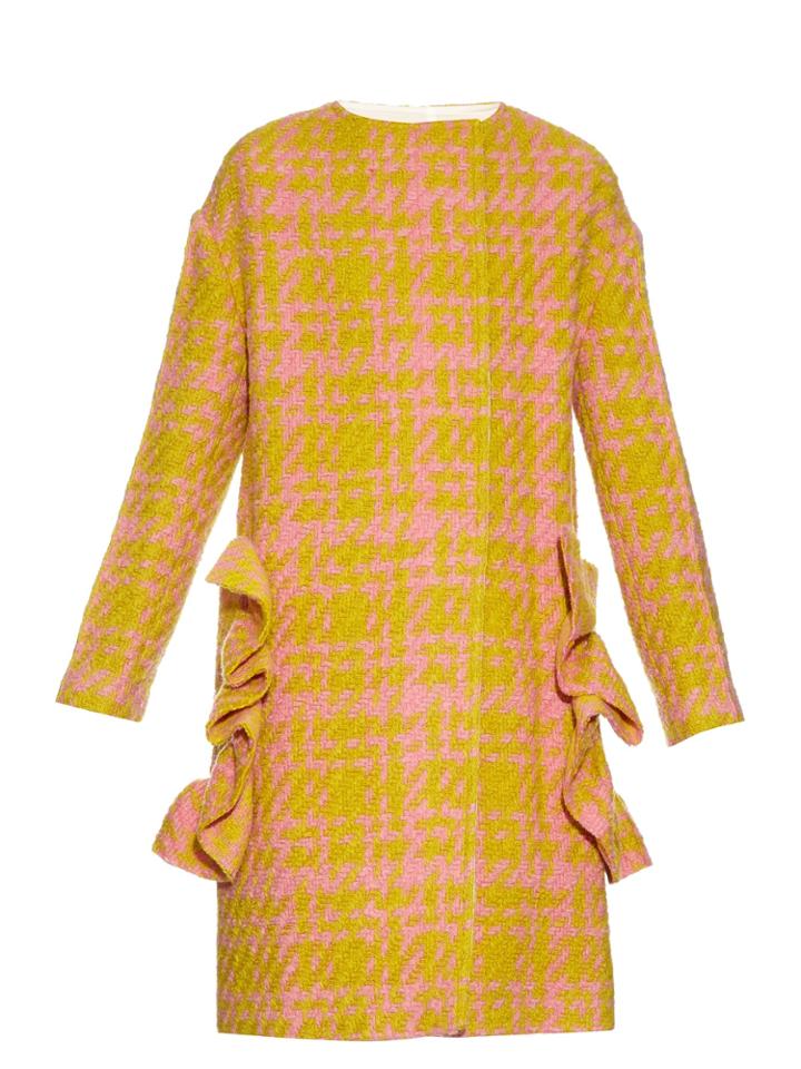 Marni 3-d Checked Wool-blend Coat