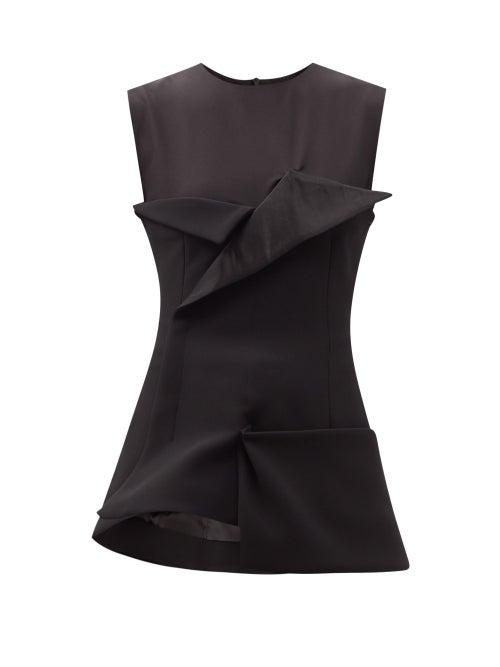 Matchesfashion.com A.w.a.k.e. Mode - Folded Crepe Top - Womens - Black