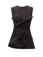 Matchesfashion.com A.w.a.k.e. Mode - Folded Crepe Top - Womens - Black