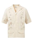 Nanushka - Naz Cutout Cotton Shirt - Mens - Cream