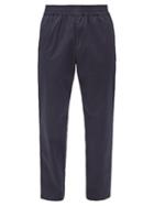 Matchesfashion.com Barena Venezia - Bragola Elasticated-waist Cotton-blend Trousers - Mens - Navy