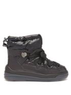 Matchesfashion.com Moncler - Florine Technical-shell And Leather Boots - Womens - Black