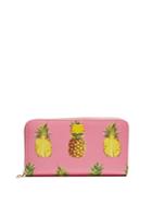Dolce & Gabbana Pineapple-print Zip-around Leather Wallet