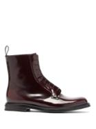 Matchesfashion.com Church's - Alexandra Patent Leather Boots - Womens - Burgundy