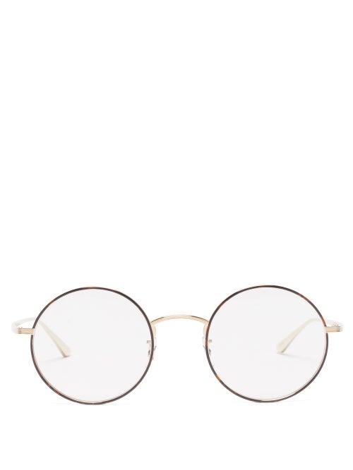 Matchesfashion.com The Row - X Oliver Peoples After Midnight Round Glasses - Womens - Tortoiseshell
