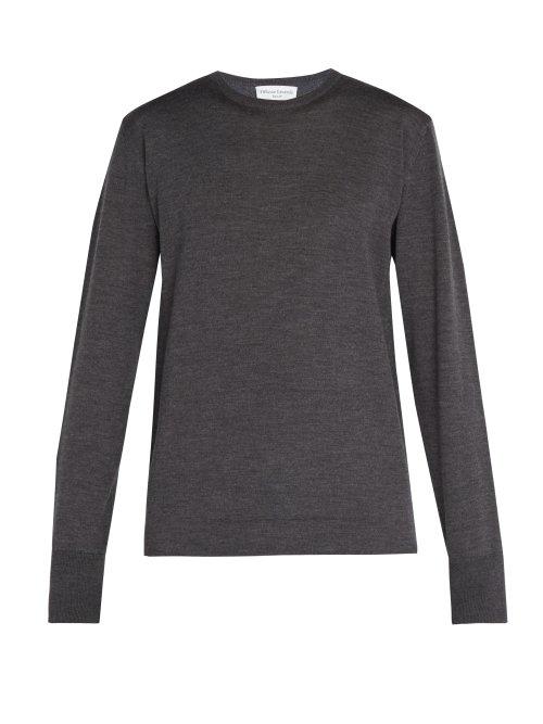 Matchesfashion.com Officine Gnrale - Nina Merino Wool Sweater - Mens - Grey