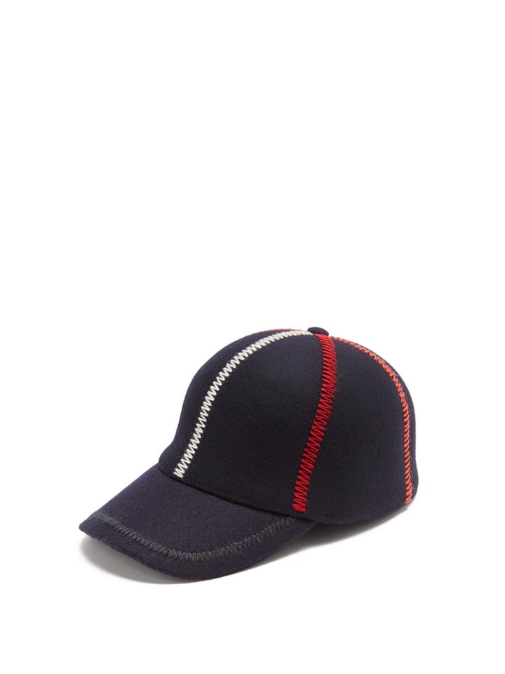Comme Des Garçons Shirt Embroidered Wool Cap
