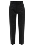 Mens Rtw Loewe - Anagram-patch Cotton-drill Trousers - Mens - Black