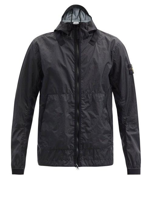 Matchesfashion.com Stone Island - Membrana 3l Hooded Technical-shell Anorak - Mens - Black