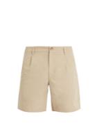 A.p.c. Benjamin Cotton And Linen-blend Chino Shorts