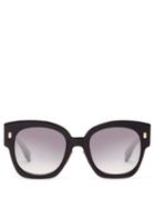 Ladies Accessories Fendi - Fendi Roma Square Acetate Sunglasses - Womens - Black