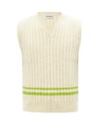 Molly Goddard - Ralph Cable-knit Wool Sleeveless Sweater - Mens - Cream