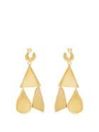Matchesfashion.com Sophia Kokosalaki - Hook & Runes Gold Plated Earrings - Womens - Gold