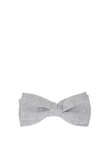 Matchesfashion.com Comme Les Loups - Doesburg Cotton Chambray Bow Tie - Mens - Blue