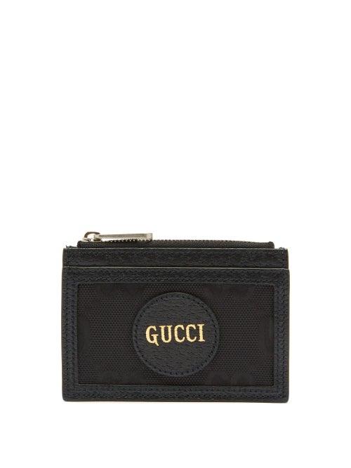 Mens Accessories Gucci - Off The Grid Logo-patch Gg-canvas Cardholder - Mens - Black