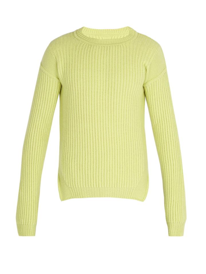 Rick Owens Fisherman Ribbed-knit Wool Sweater