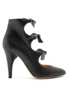 Chloé Mike Bow-embellished Leather Pumps