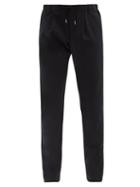 Matchesfashion.com Giorgio Armani - Drawstring-waist Pleated Wool-twill Trousers - Mens - Dark Navy