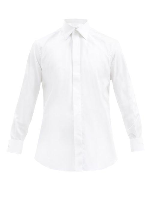 Matchesfashion.com Brioni - Cotton-poplin Evening Shirt - Mens - White