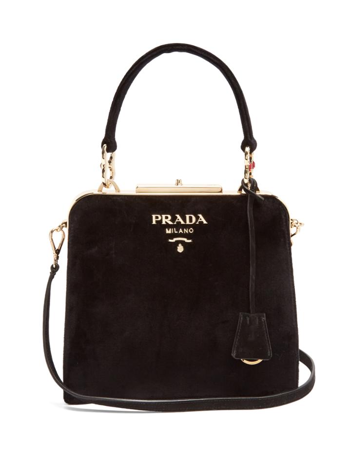 Prada Top-handle Velvet Bag