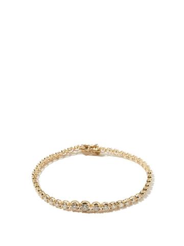 Ladies Fine Jewellery Jacquie Aiche - Kate Diamond & 14kt Gold Tennis Bracelet - Womens - Crystal