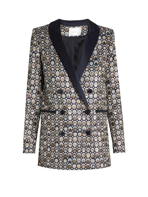 Racil Aquila Circle-jacquard Double-breasted Jacket