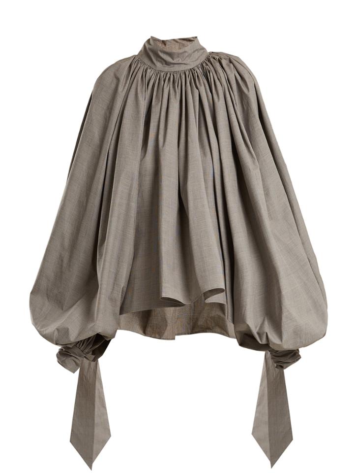 A.w.a.k.e. Oversized Puff-sleeved Cotton Top