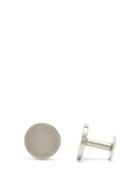 Matchesfashion.com Alice Made This - Dot Brushed Stainless Steel Cufflinks - Mens - Silver