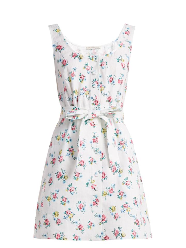 Emilia Wickstead Kirk Floral-print Linen Dress