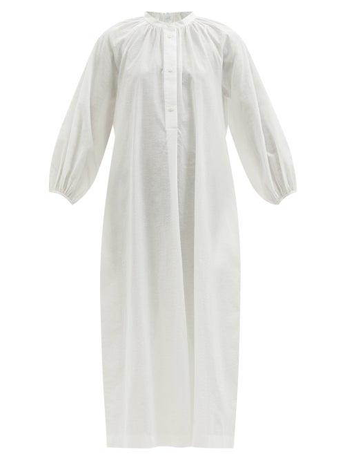 Matchesfashion.com Max Mara Beachwear - Edbridi Shirt Dress - Womens - White