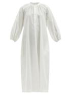 Matchesfashion.com Max Mara Beachwear - Edbridi Shirt Dress - Womens - White