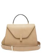 Matchesfashion.com Valextra - Iside Large Leather Top Handle Bag - Womens - Beige