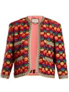 Matchesfashion.com Gucci - Amore Appliqu Velvet Jacket - Womens - Multi