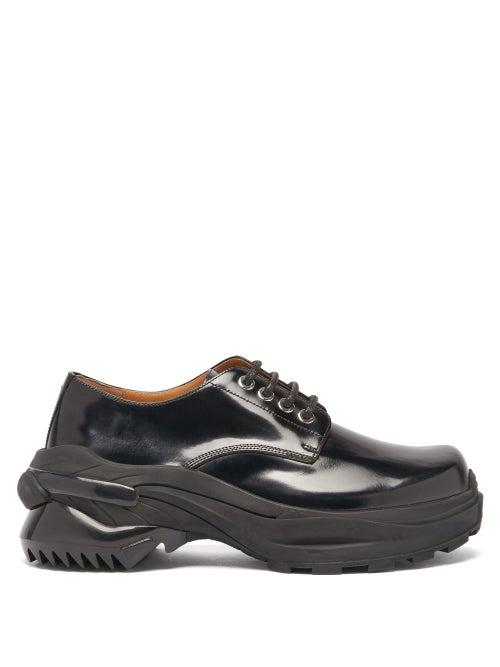 Matchesfashion.com Maison Margiela - Exaggerated-sole Leather Derby Shoes - Mens - Black