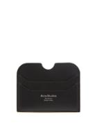 Acne Studios - Foiled-logo Leather Cardholder - Mens - Black
