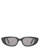 Matchesfashion.com Celine Eyewear - Oval Acetate Sunglasses - Womens - Black