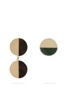 Matchesfashion.com Jil Sander - Mismatched Stone Embellished Earrings - Womens - Green