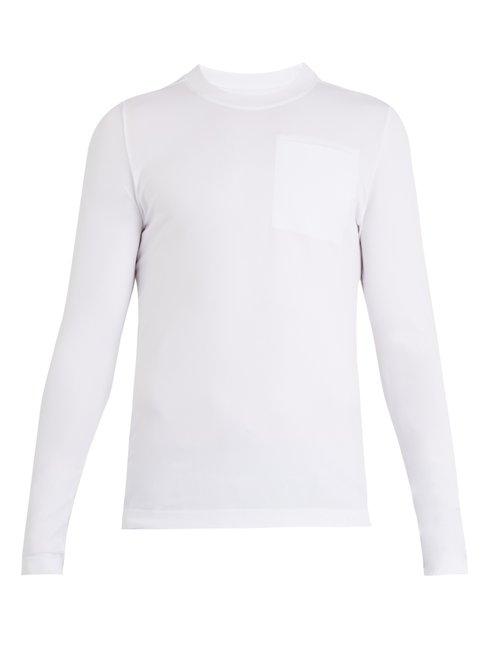 Matchesfashion.com Falke Ess - Quest 2.0 Chest Pocket Long Sleeved T Shirt - Mens - White