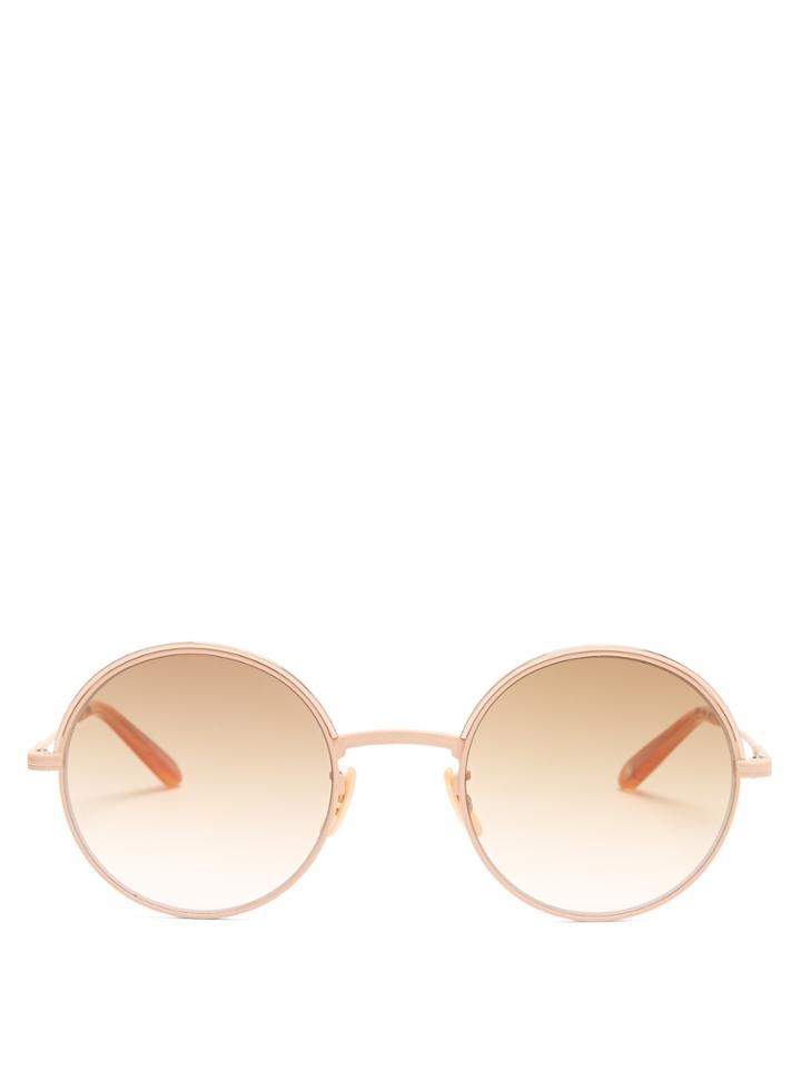 Garrett Leight Seville 48 Round-frame Sunglasses