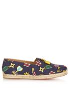 Christian Louboutin Papi Hugo Embroidered Espadrilles