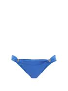 Matchesfashion.com Melissa Odabash - Grenada Hardware-trim Ruched Bikini Briefs - Womens - Blue