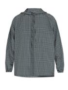 Matchesfashion.com Balenciaga - Checked Hooded Zip Through Shirt - Mens - Green