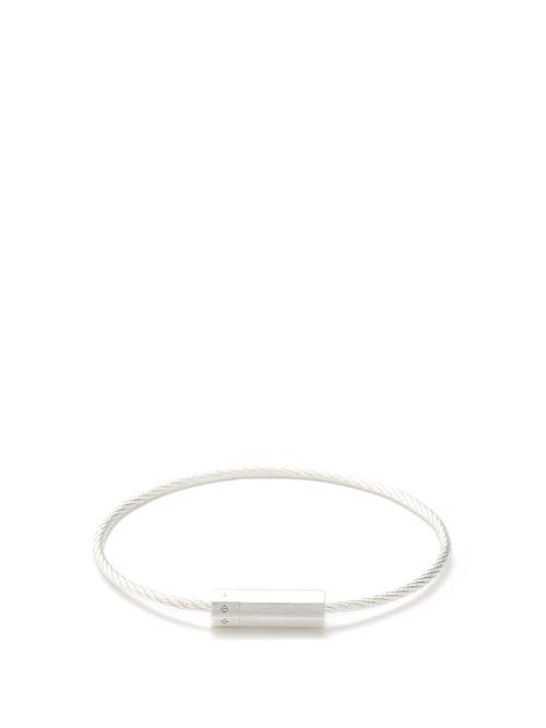 Le Gramme - 7g Brushed Sterling Silver Cable Bracelet - Mens - Silver