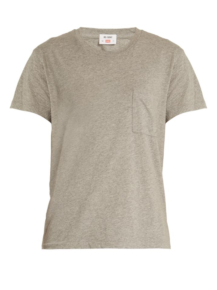 Re/done Originals X Hanes 1970 Boyfriend Cotton T-shirt