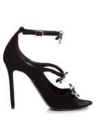 Balenciaga Boucl-bow Suede High-heel Sandals